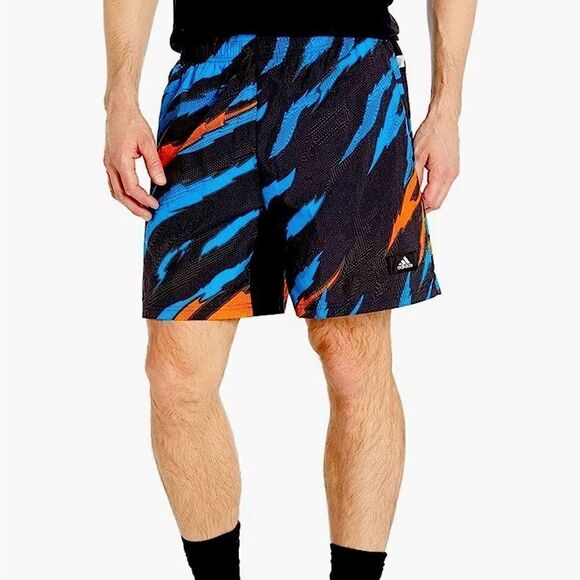 New Adidas Men's TRVL
Print Shorts in Black at Nordstrom, Size Medium - Picture 1 of 14